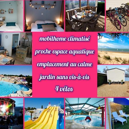 Mobilhome 2Ch Climatise-Terrasse Fermee-4 Velos-Camping 4 Etoiles Les Charmettes Les Mathes Exterior foto
