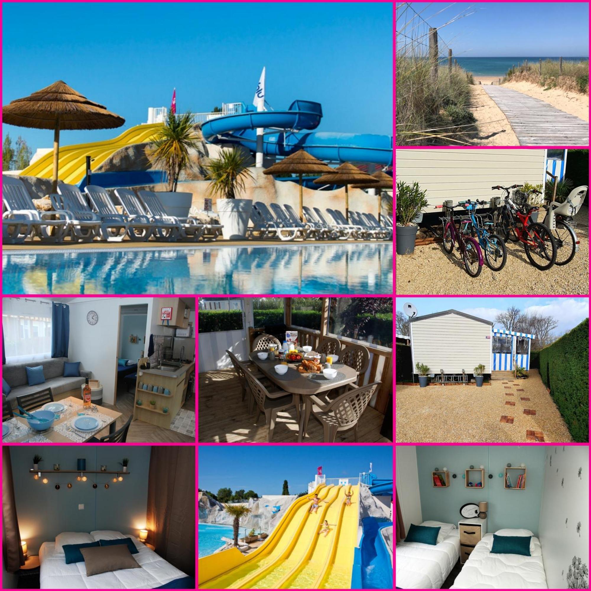 Mobilhome 2Ch Climatise-Terrasse Fermee-4 Velos-Camping 4 Etoiles Les Charmettes Les Mathes Exterior foto